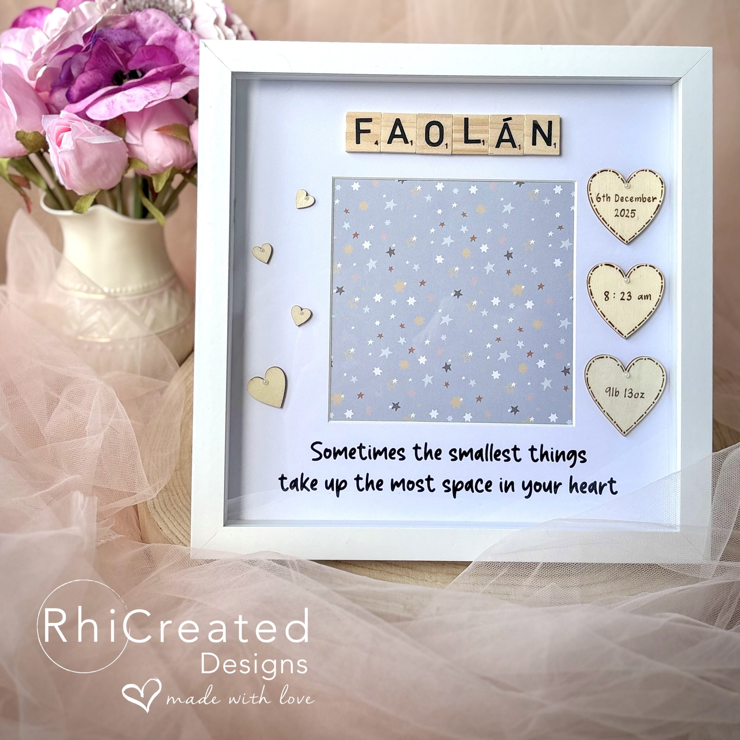 Square New Baby Frame Gift - €25