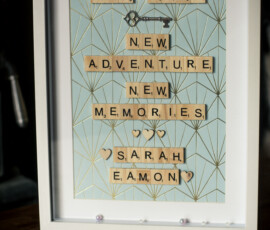 Personalised New Home scrabble frame gift by RhiCreated Designs
