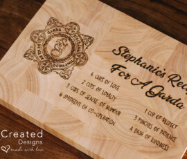 Personalised Wooden Chopping board gift by RhiCreated Designs