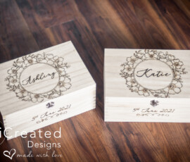 Personalised Wooden Keepsake Box Name gift by RhiCreated Designs