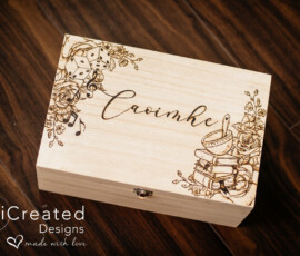 Personalised Wooden Keepsake Box Name gift by RhiCreated Designs