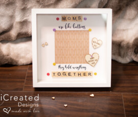 Personalised Mum scrabble frame gift by RhiCreated Designs