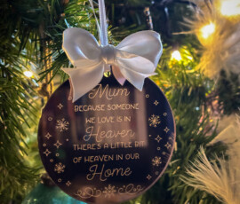 Mirrored Christmas Decoration - €10