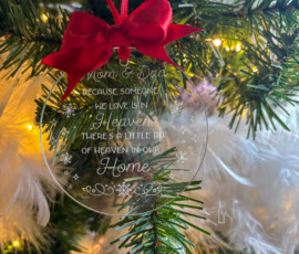 Personalised Christmas Ornament by RhiCreated