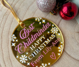Personalised Christmas Ornament by RhiCreated Designs