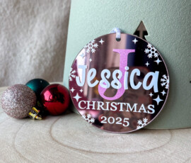 Personalised Christmas Ornament by RhiCreated