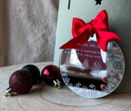 Personalised Christmas Ornament by RhiCreated