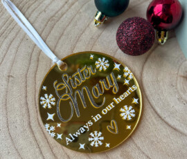 Personalised Christmas Ornament by RhiCreated