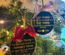 Personalised Christmas Ornament by RhiCreated