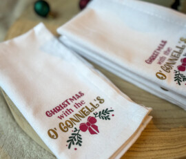 Personalised and Custom Napkins by RhiCreated