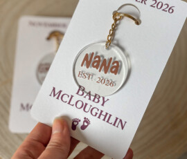 Personalised keyrings by RhiCreated