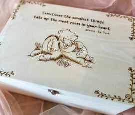 Personalised Wooden Keepsake Box New Baby gift by RhiCreated Designs