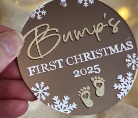 Personalised Christmas Ornament by RhiCreated