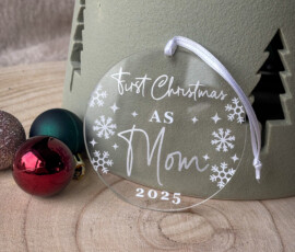 Personalised Christmas Ornament by RhiCreated