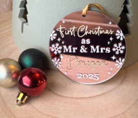 Personalised Christmas Ornament by RhiCreated
